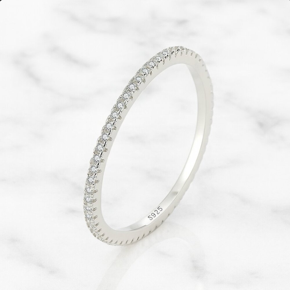 "5th Avenue" 925 Sterling Demi Fine Ring - Picture 2 of 2